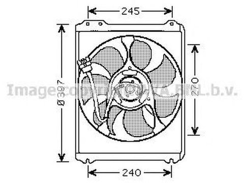 Ventilator radiator SUBARU LEGACY II BD BG AVA SU7514