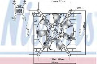 Ventilator radiator SUZUKI LIANA (ER) (2001 - 2016