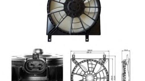 Ventilator radiator SUZUKI SX4 (EY, GY) 