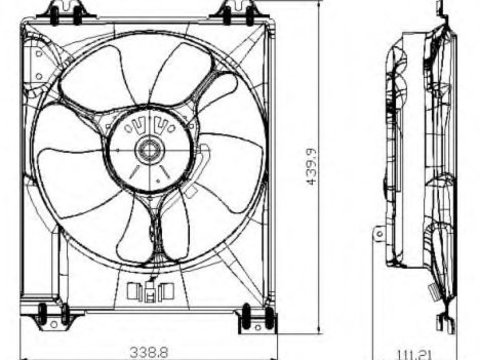 Ventilator radiator SUZUKI SX4 (EY, GY) - Cod intern: W20093382 - LIVRARE DIN STOC in 24 ore!!!