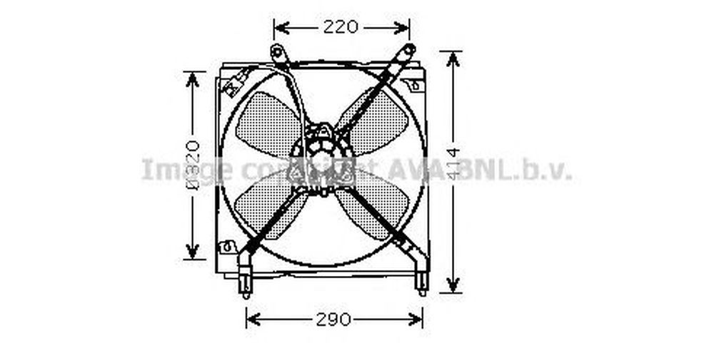 Ventilator radiator TOYOTA CARINA E limuzina T19 AVA TO7516