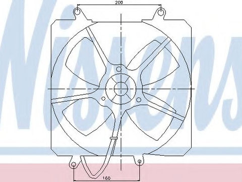 Ventilator radiator TOYOTA CARINA E (_T19_) (1992 - 1997) NISSENS 85000