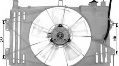 Ventilator, radiator TOYOTA COROLLA (CDE