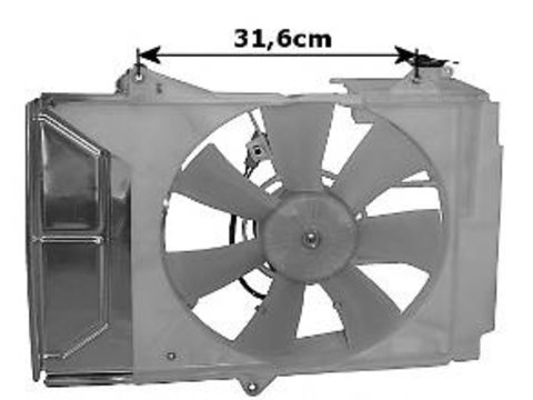 Ventilator, radiator TOYOTA VITZ (SCP1_, NLP1_, NCP1_) - VAN WEZEL 5430746