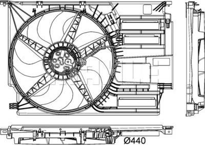 Ventilator. radiator Ventilator radiator BMW 2 F45