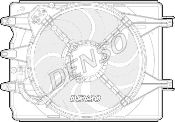 Ventilator. radiator Ventilator radiator cu carcasa FIAT 500L 1.4 09.12- FIAT 500L II (351_, 352_), Hatchback, 09.2012 - Denso DER09068