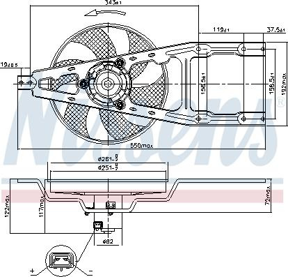 Ventilator. radiator Ventilator radiator cu carcasa FIAT CINQUECENTO SEICENTO - 600 0.7-0.9-1.1 07.91-01.10 FIAT CINQUECENTO (170_), Hatchback, 07.1991 - 07.1999 Nissens 85134