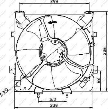 Ventilator. radiator Ventilator radiator cu carcasa HONDA CIVIC V CIVIC VI 1.4-1.5-1.6 10.91-02.01 HONDA CIVIC VI (EJ, EK), Hatchback, 10.1995 - 02.2001 NRF 47041