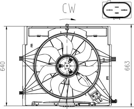 Ventilator. radiator Ventilator radiator cu carcas