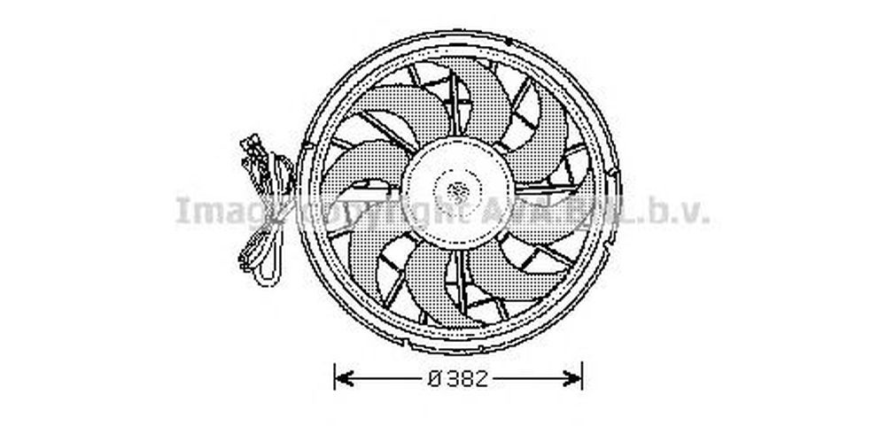 Ventilator radiator VOLVO 850 combi LW AVA VO7507