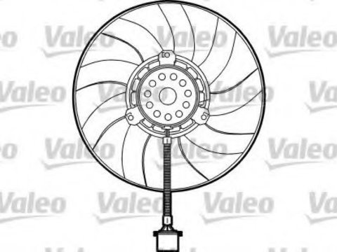 Ventilator radiator VW NEW BEETLE Cabriolet (1Y7) (2002 - 2010) QWP WEV111