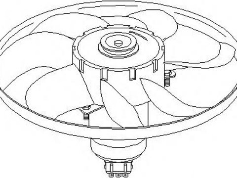 Ventilator, radiator VW PASSAT (3A2, 35I), VW PASSAT Variant (3A5, 35I) - TOPRAN 107 711