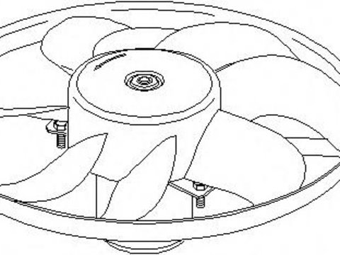 Ventilator, radiator VW POLO (6N1), AUDI A3 (8L1), SEAT AROSA (6H) - TOPRAN 107 704