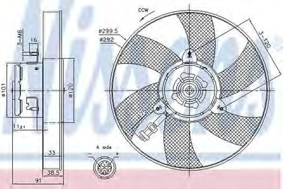 Ventilator radiator VW POLO limuzina (6KV2) (1995 