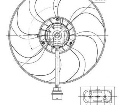 Ventilator radiator VW TDI/SDI - Cod intern: W20149500 - LIVRARE DIN STOC in 24 ore!!!