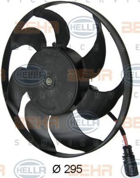 Ventilator radiator VW TOURAN 1T1 1T2 HELLA 8EW 351 040-411