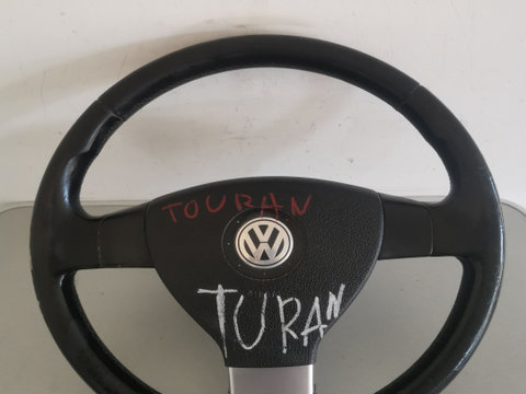 Volan + airbag Volan sport de piele ,în 3 spite pentru: vw touran ,golf5,p 0000 Volkswagen VW Touran