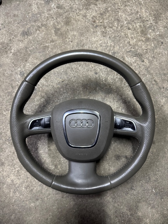 Volan complet sport A4 B8/A5/A6 3 spite comenzi crem