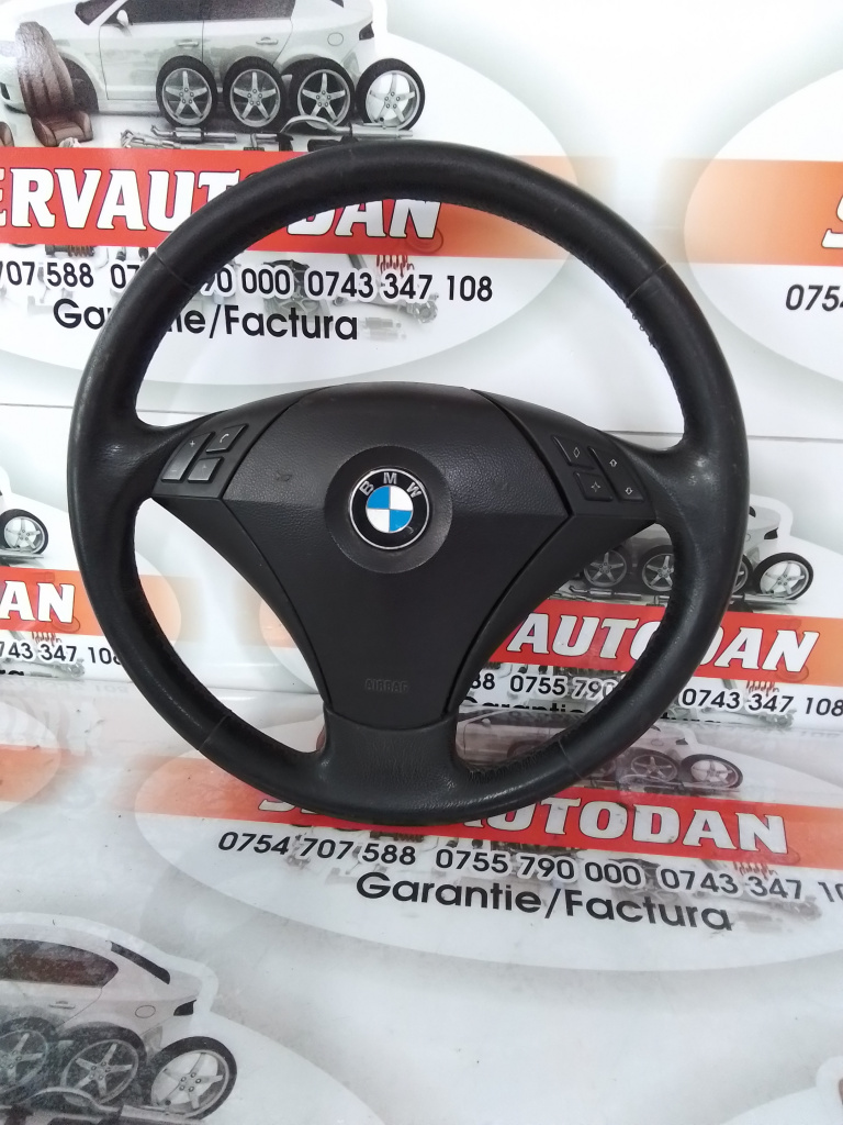 Volan cu airbag BMW Seria 5 (2003-2010) [E60] 2.0 Motorina 2008, 601718900 / 6057422