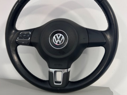 Volan din piele cu airbag Vw polo 6R