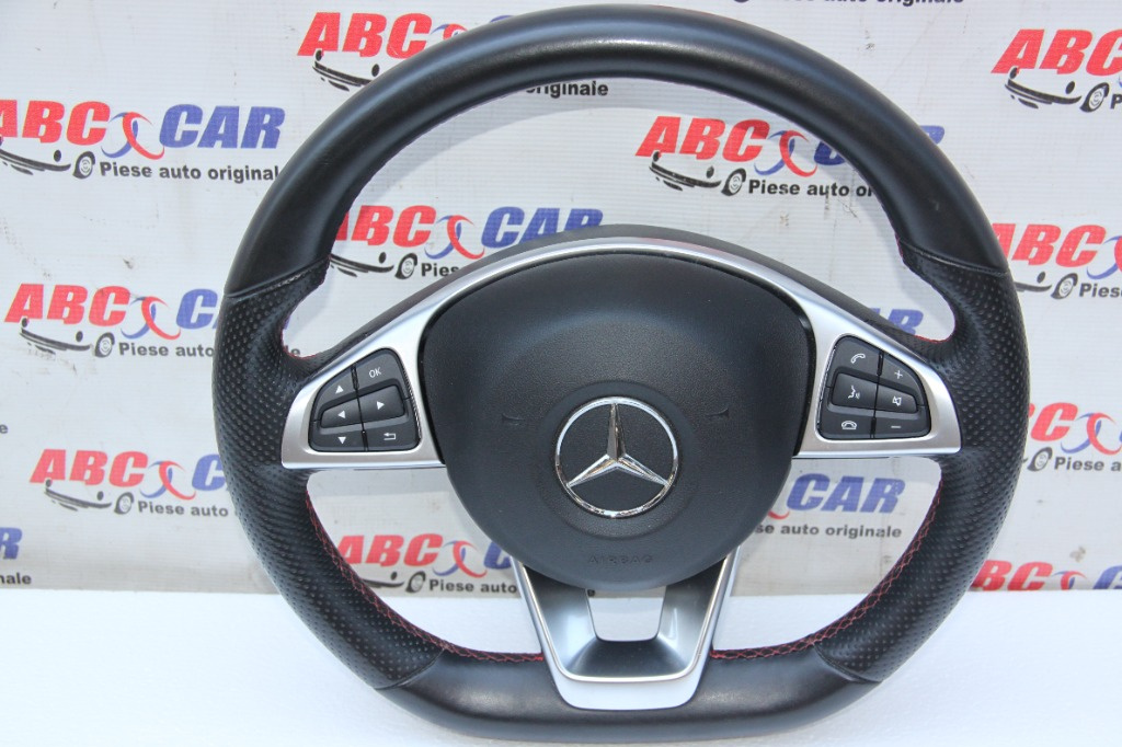 Volan din piele cu comenzi Mercedes A-Class W176 2012-2018 A0004603303