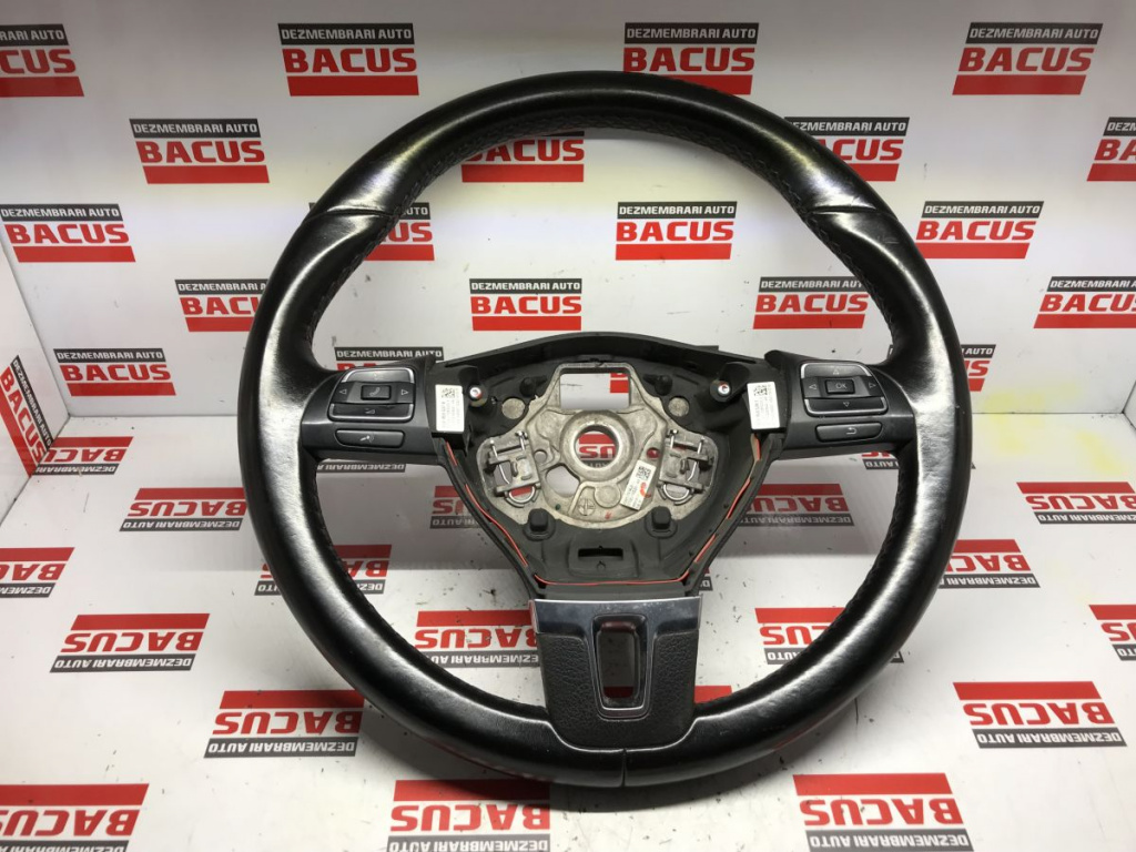 Volan Din Piele Cu Comenzi Vw Passat B7 Golf 6 Cod: 3C8419091