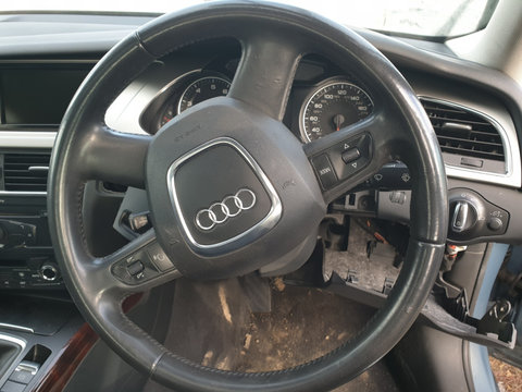 Volan Piele 4 Spite cu Comenzi Fara Airbag Audi A4 B8 2008 - 2015 [C1840]