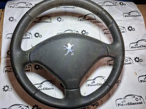 Volan piele cu airbag Peugeot 307 Original