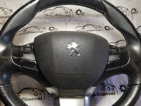 Volan piele cu airbag si comenzi Peugeot 308 2017-2019 1537161571