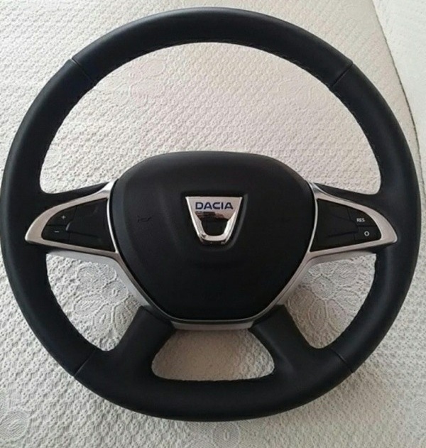 Volan piele cu comenzi + capac airbag nou Dacia Lodgy