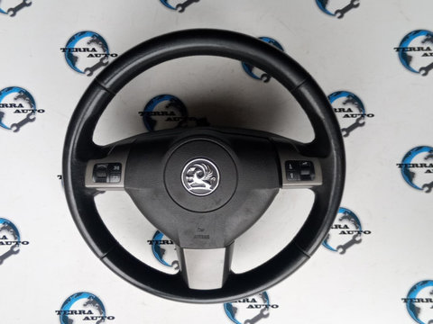 Volan piele cu comenzi fara airbag Opel Astra H