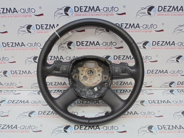 Volan piele cu comenzi si padele 4F0419091DD, Audi A6 Allroad (4FH, C6) (id:252440)