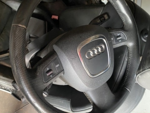 Volan piele perforata si padele Audi Q7 2008