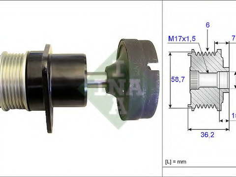 Volanta 535 0157 10 INA pentru Ford Focus Ford Tourneo Ford Transit Ford Galaxy Ford S-max Ford Mondeo Ford C-max