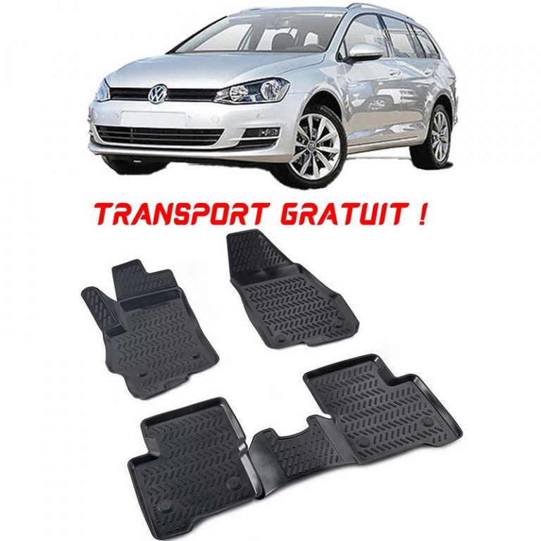 Volkswagen Golf 6 2008-2012 Set 4 covorase auto din cauciuc tip tavita premium line 3D - Transport Gratuit! 60236-UMB383-D1