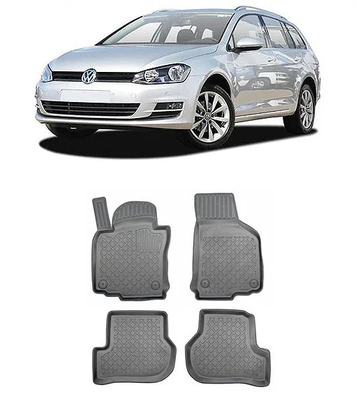 Volkswagen Golf 6, Combi, Din 06.2007 - 08.2013 , Set Covorase Auto Tip Tavita Premium 3D, din cauciuc 602559*7-C450