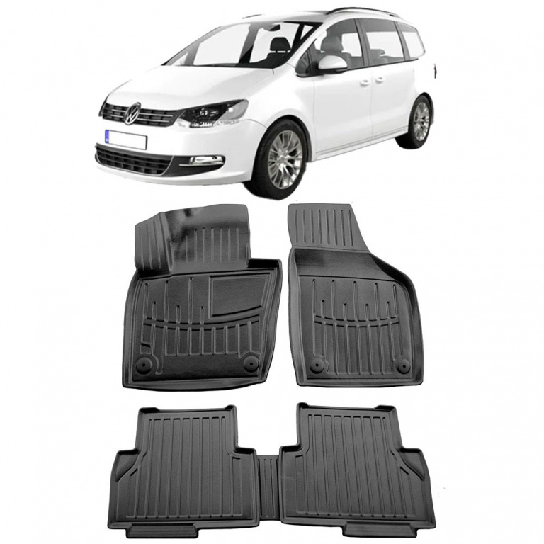 Volkswagen Sharan II (2010-) Set Covorase Auto Cau