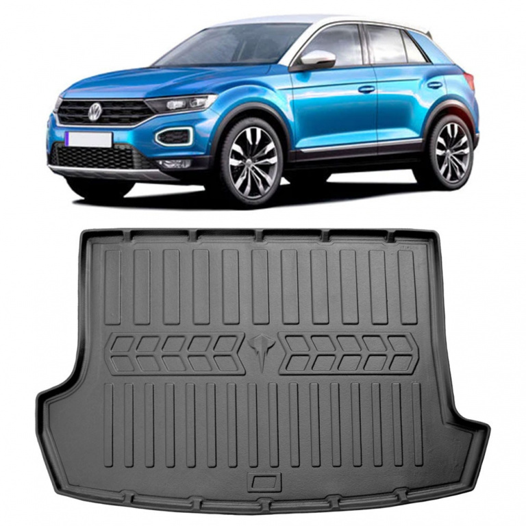 Volkswagen T-Roc Cu Podea Inalta (2017-prezent) Tavita cauciuc pentru protectie portbagaj dedicata pentru VOLKSWAGEN T-Roc Transport Gratuit 107921-UMB1426-DT1