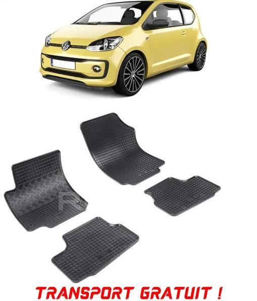 Volkswagen Up!, Hatchback, fabricat din 09.2011 - Prezent, set covorase auto dedicate, din cauciuc 100% Premium - Transport Gratuit 902334*2-CS150-D1