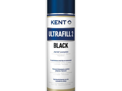 Vopsea grund, spray Ultrafill 2 KENT 500ml, negru,