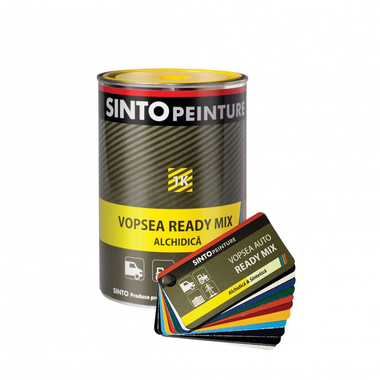 Vopsea Ready Mix 1k Alchidica Rosu Rubin 270 (ral 3003) 1l Sinto SIN14044