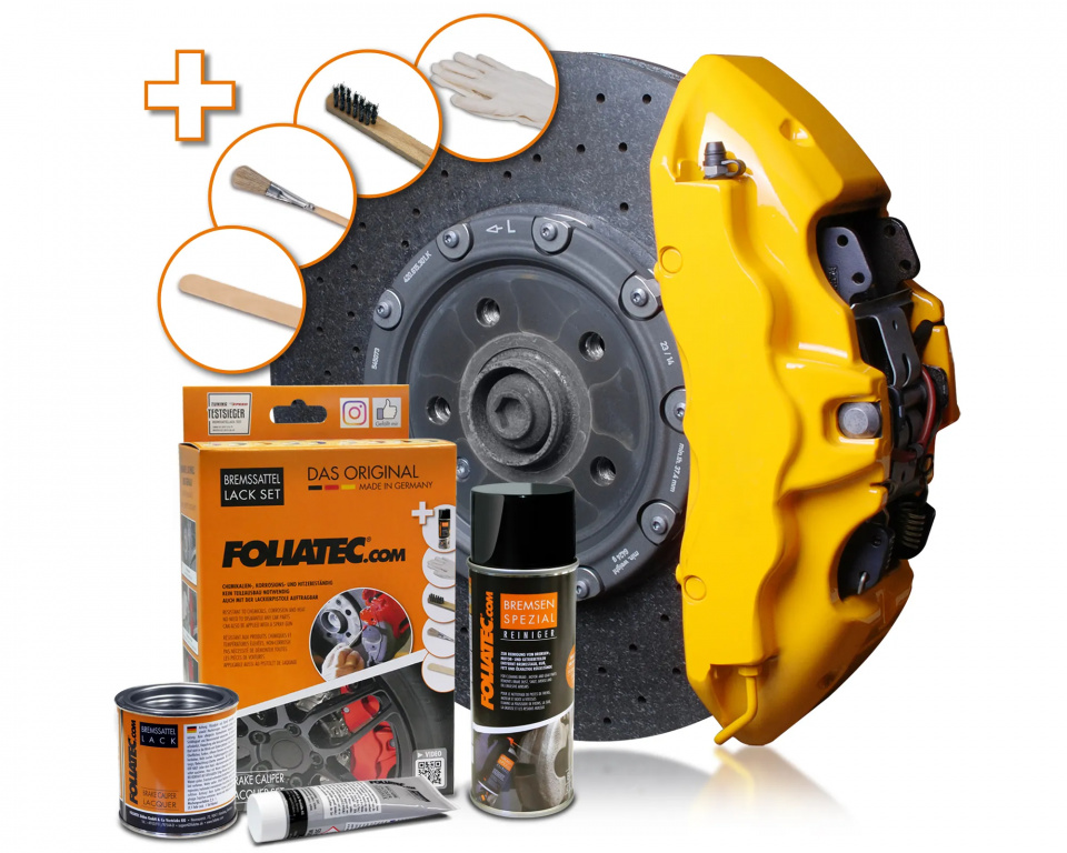 Vopsea speciala pentru etrier FOLIATEC galben Perf