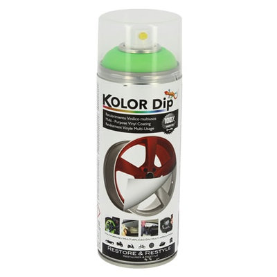 Vopsea spray cauciucata Kolor Dip 400ml - Fluor gr