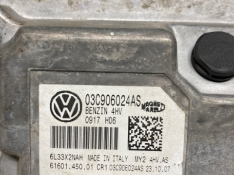 Vw bud ECU Calculator motor kit pornire cip imobilizator VW Golf5 1.4 03C906024AS, 6160145001