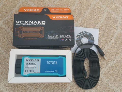 VXDIAG VCX NANO WIFI pentru TOYOTA TIS Techstream V16 compatibil cu SAE J2534