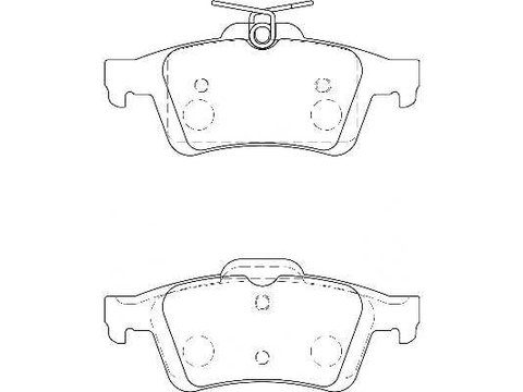 Wbp24136a set placute frana spate ferodo wagner