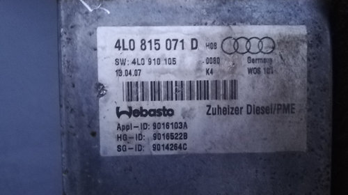 Webasto Audi Q7 3.0 TDI an 2005 2006 200