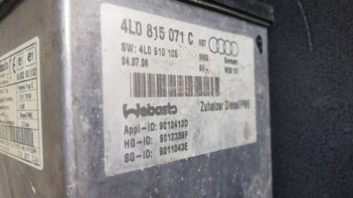 Webasto Audi Q7 3.0 TDI an 2007 2008 200