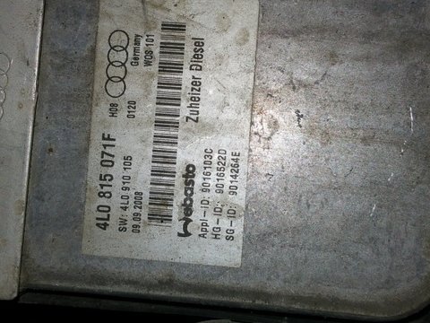 Webasto Audi Q7 an 2009 cod 4L0815071F