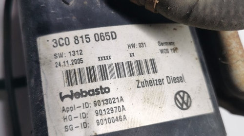 Webasto VW Passat B6 sirocol incalzire a